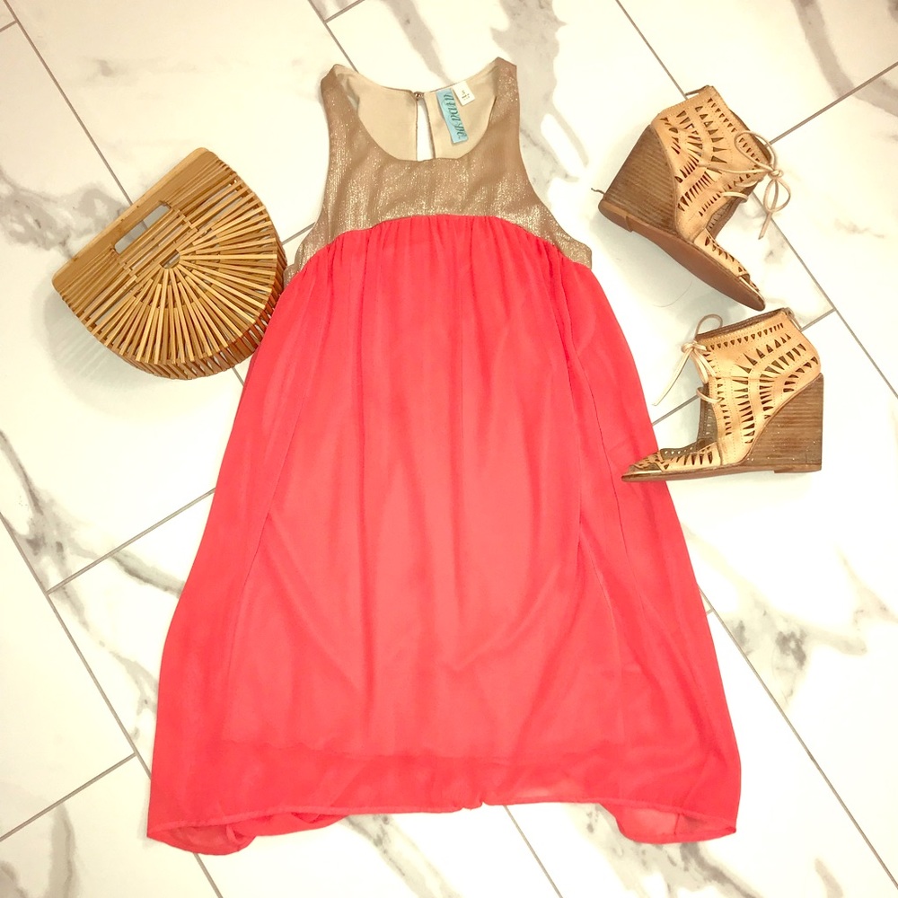 Mid length flowy dress